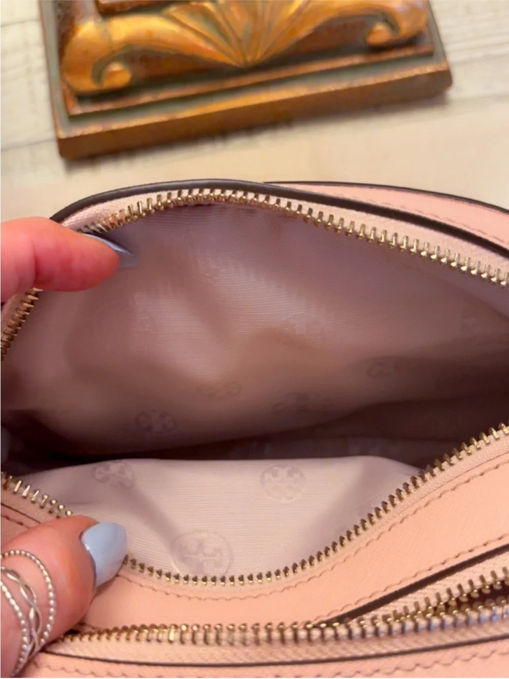 NWOT ~ Authentic Tory Burch Pale Pink Leather Crossbody